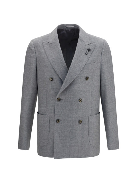 Double-breasted wool-blend Jacket