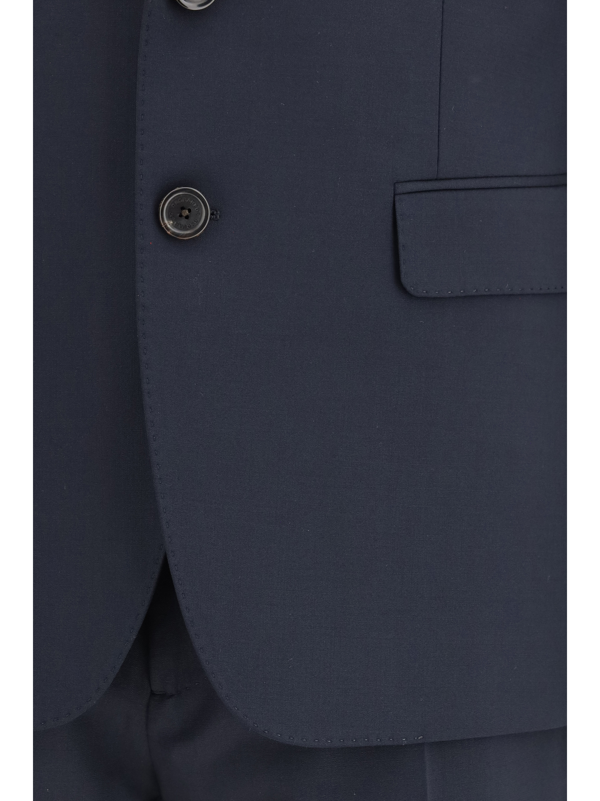 Single-breasted wool-blend Suit