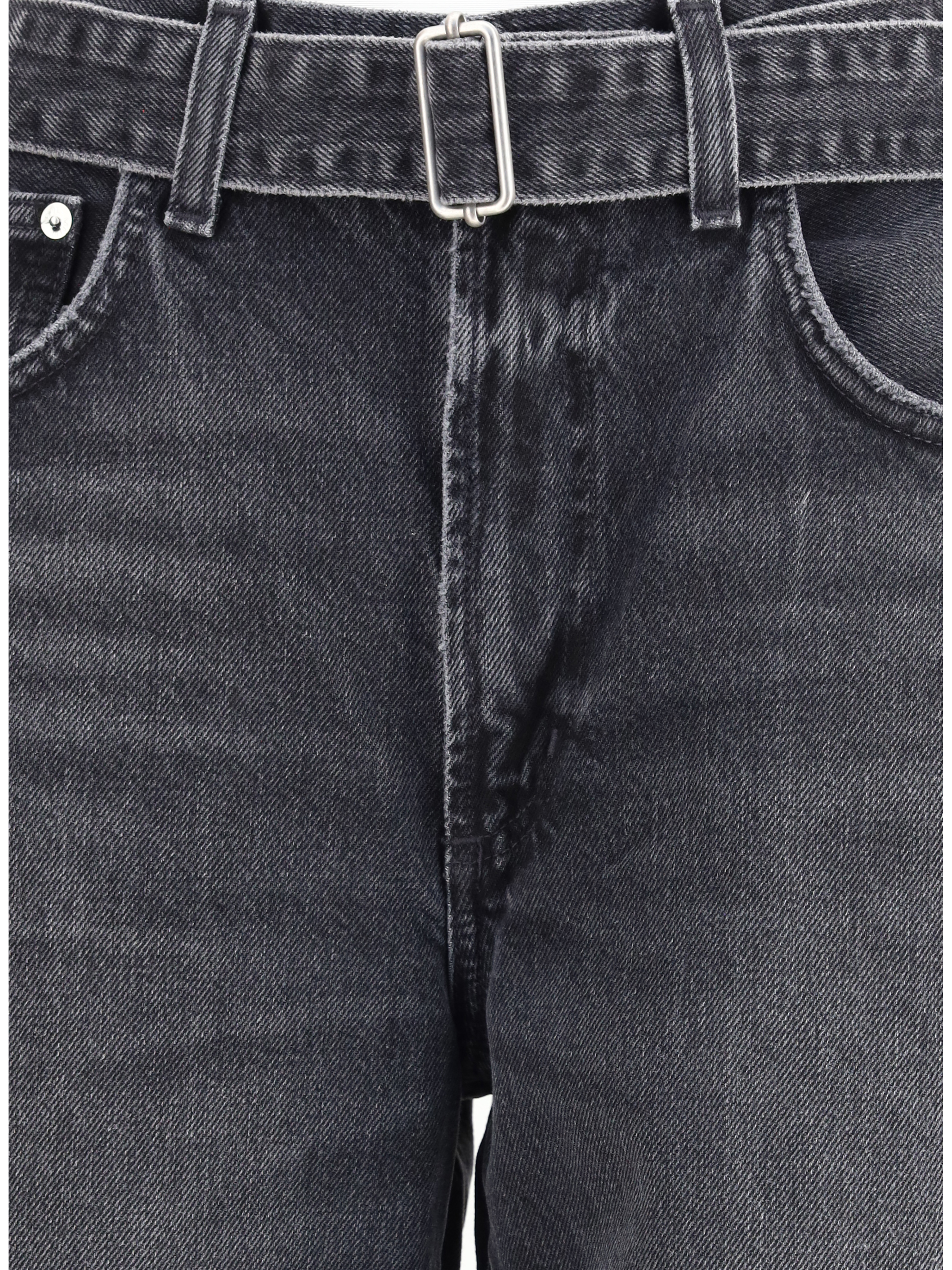 Cuffed Taper wide Jeans