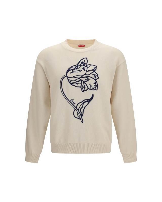 Kenzo Tulip wool and cotton Sweater