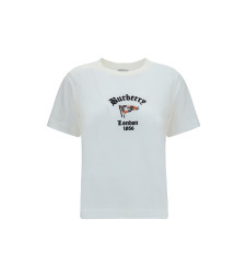 Cotton T-Shirt with Check Flag