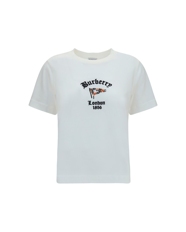 Cotton T-Shirt with Check Flag