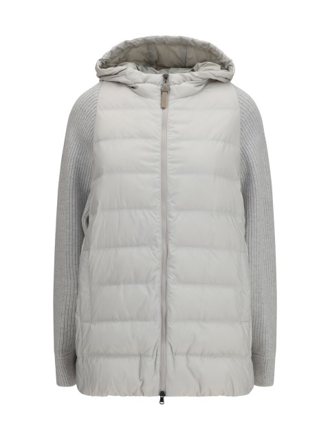 Long monili chain Puffer Jacket