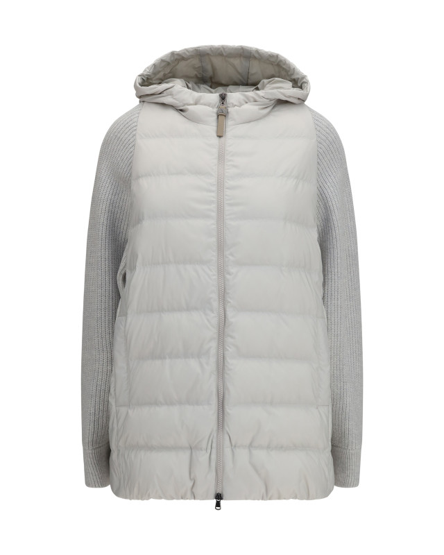 Long monili chain Puffer Jacket