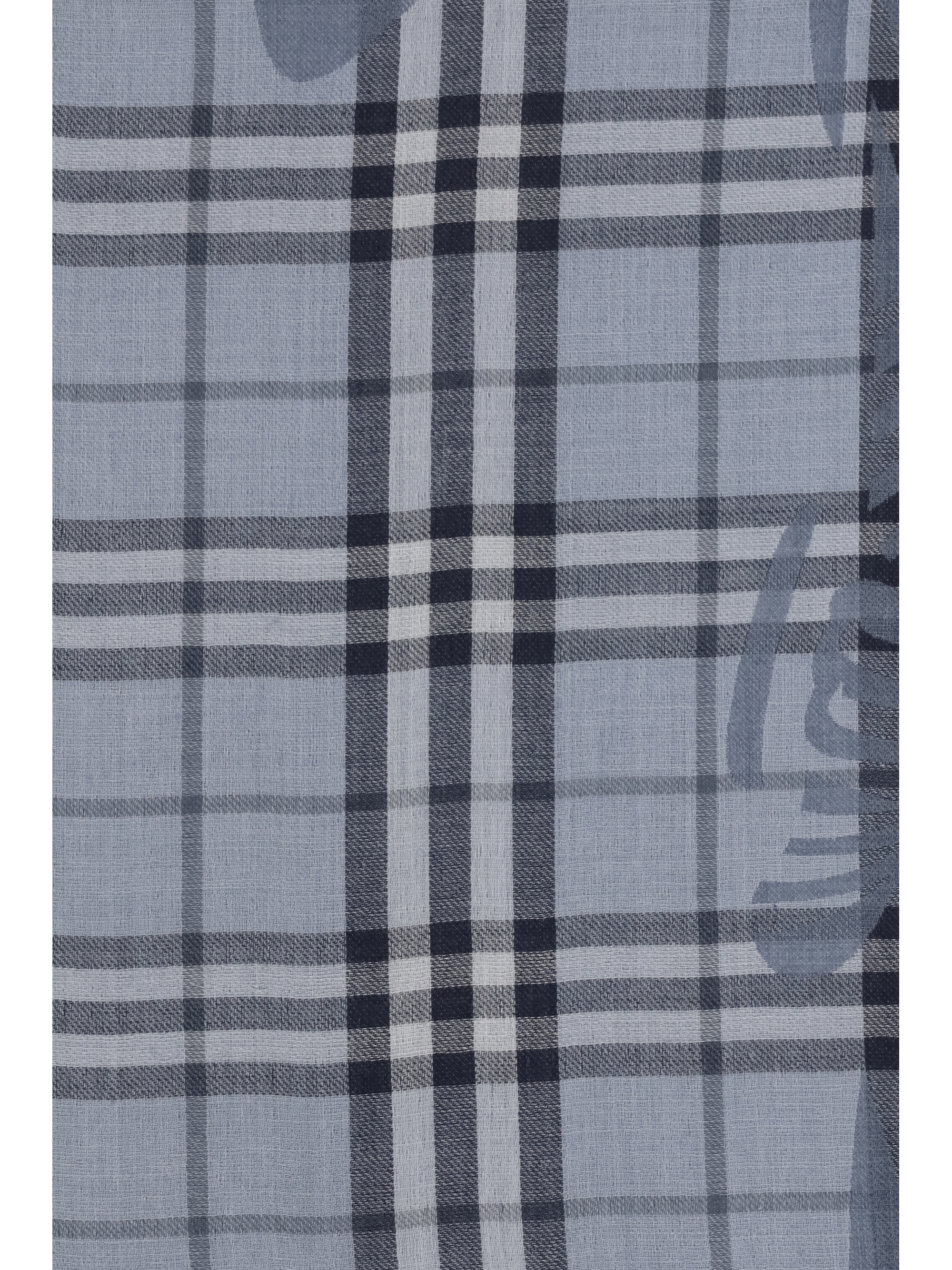 Knight Check wool and silk Scarf