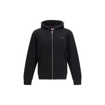 Kenzio Signature Embroidered Cotton Zip Hoodie