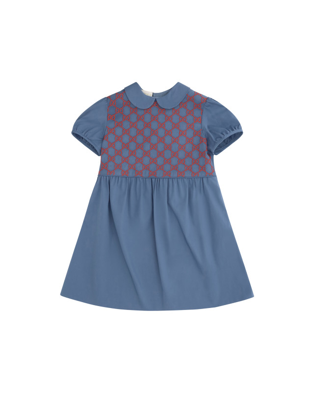 Stretch cotton poplin Dress for Girl