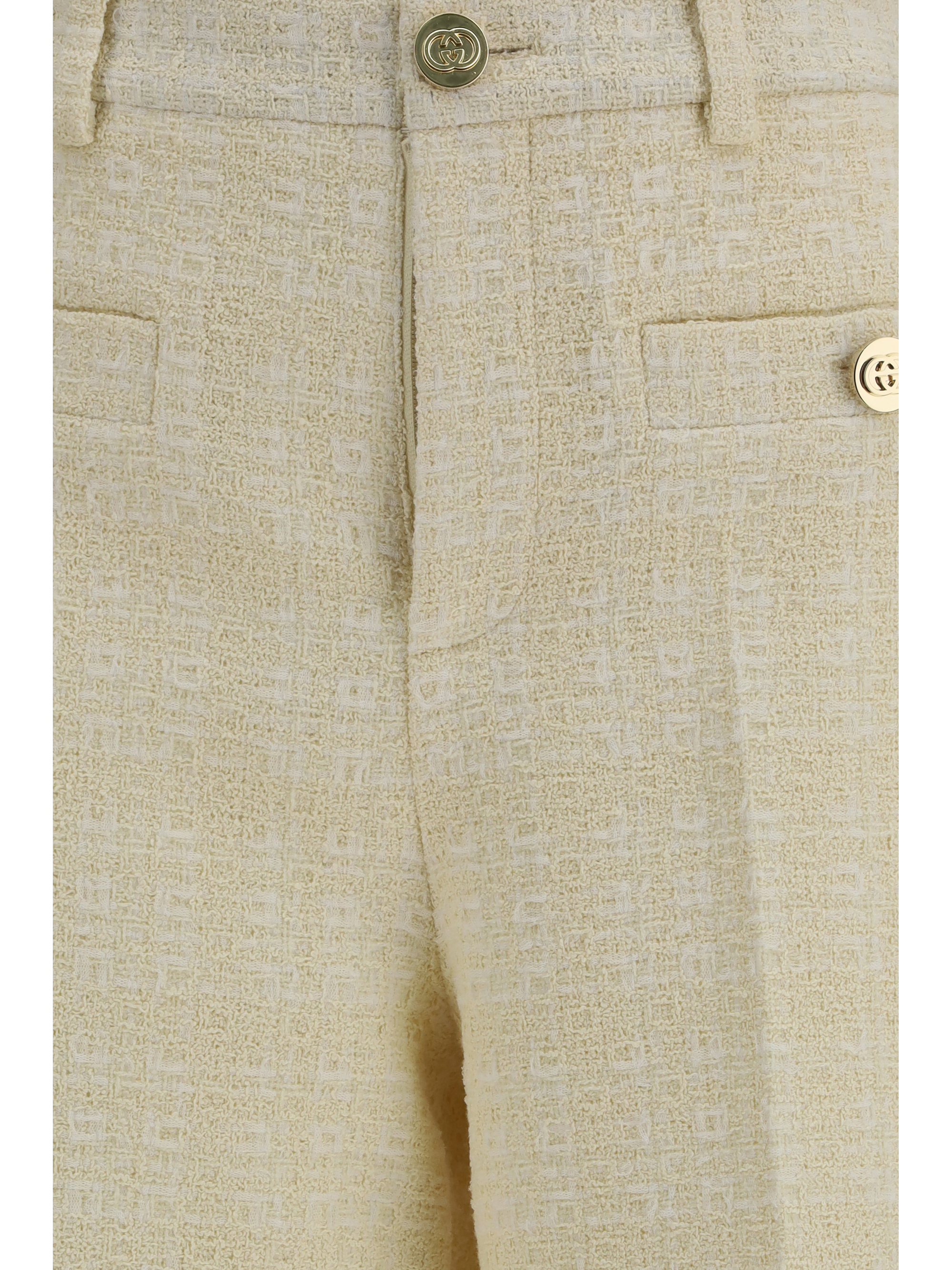 Cotton tweed check Pants