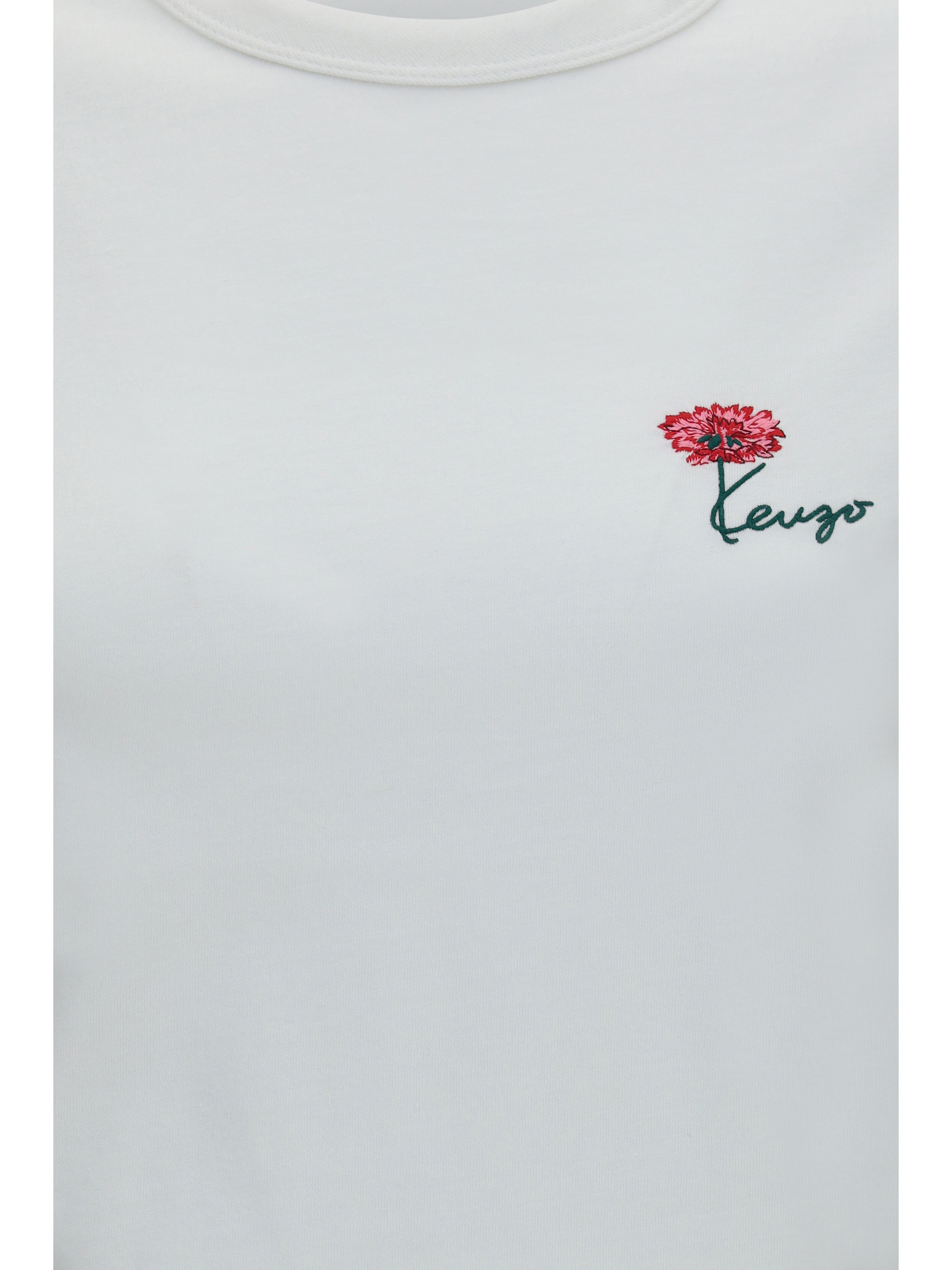 Kenzo Tulip embroidered cotton T-shirt