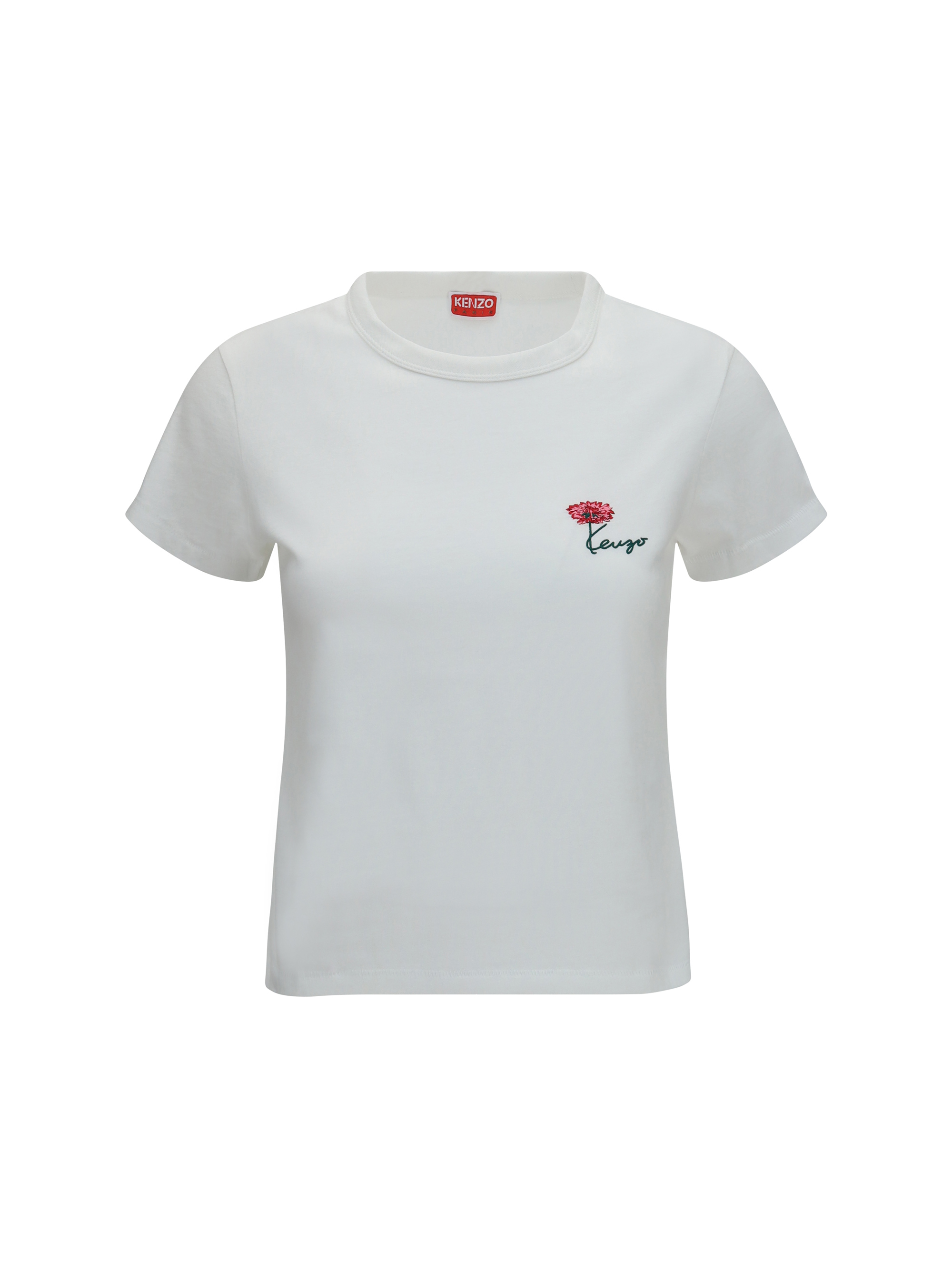 Kenzo Tulip embroidered cotton T-shirt