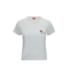 Kenzo Tulip embroidered cotton T-shirt