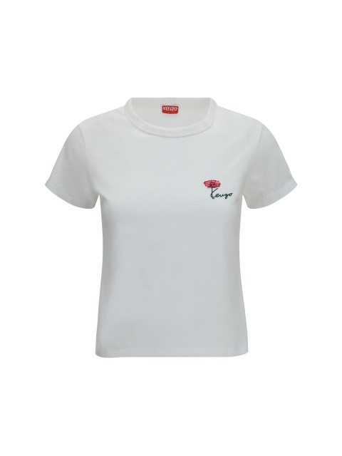Kenzo Tulip embroidered cotton T-shirt
