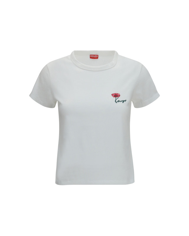 Kenzo Tulip embroidered cotton T-shirt
