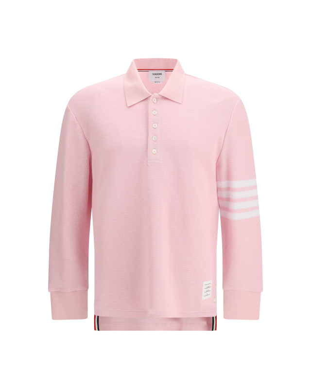 Piqué long-sleeve Polo