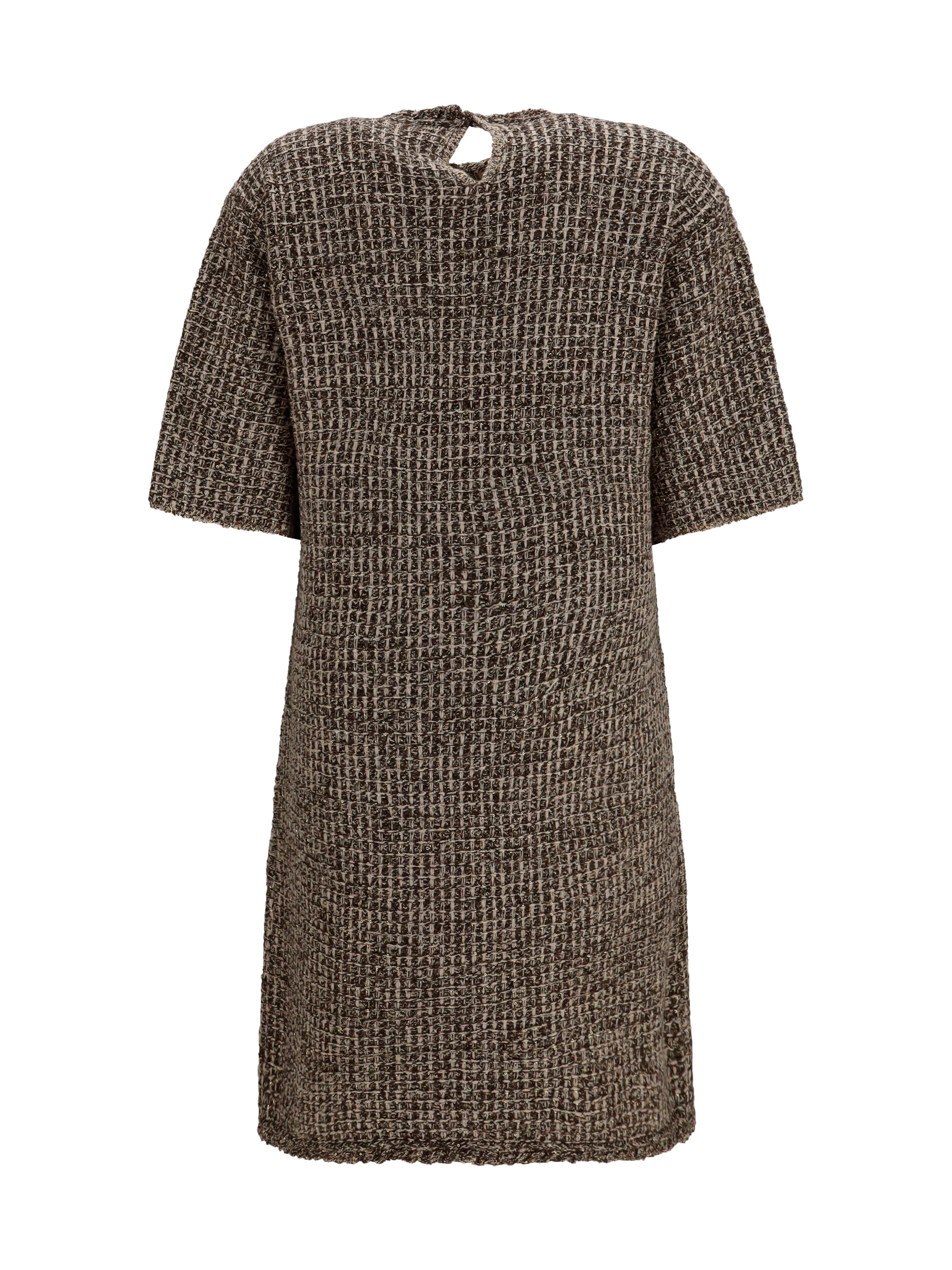 Sequin-effect tweed Dress