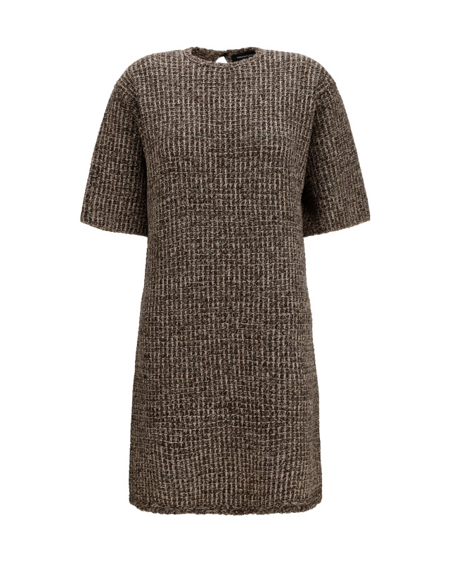 Sequin-effect tweed Dress