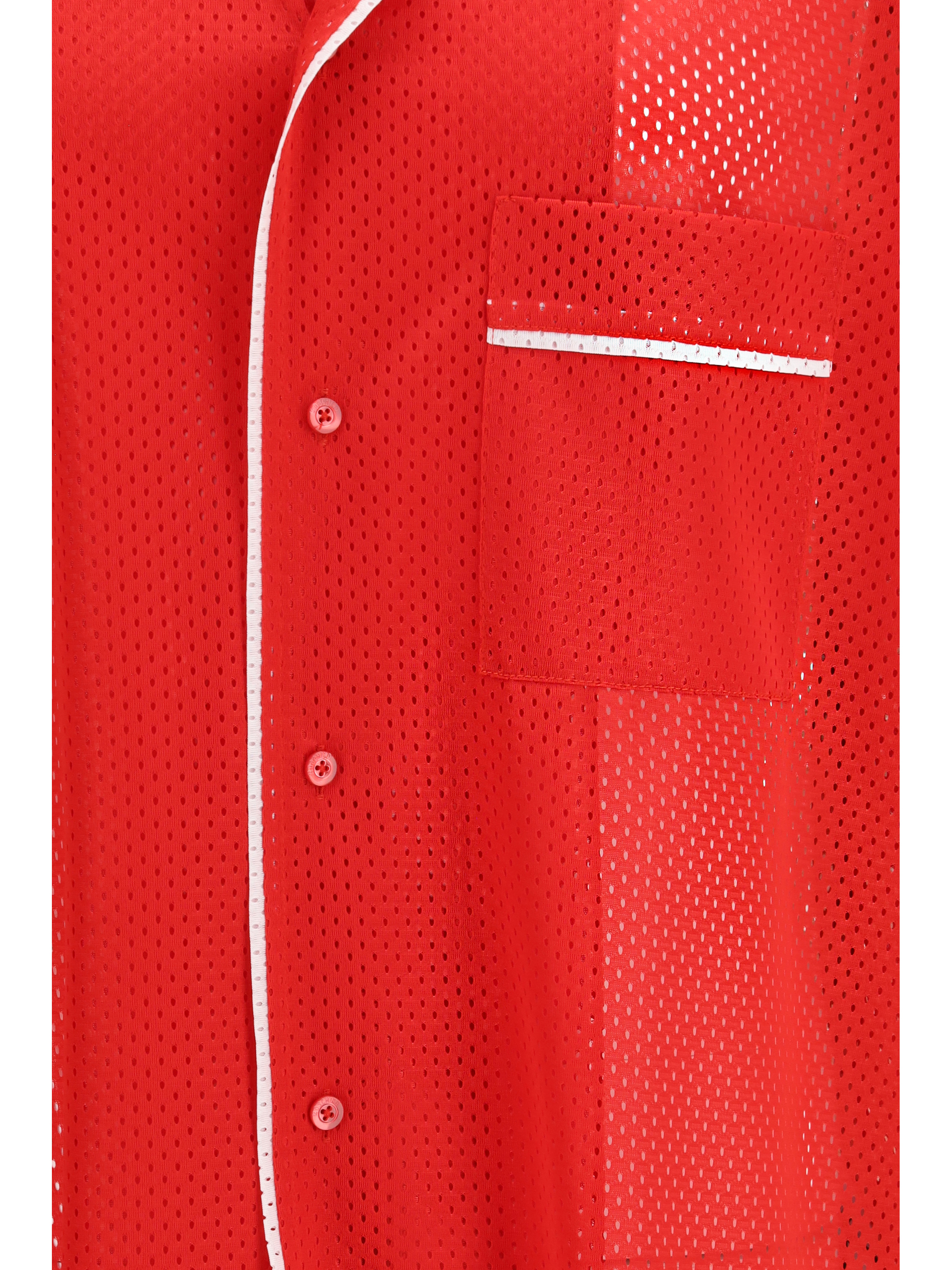 Technical mesh Shirt with reversed 22 print