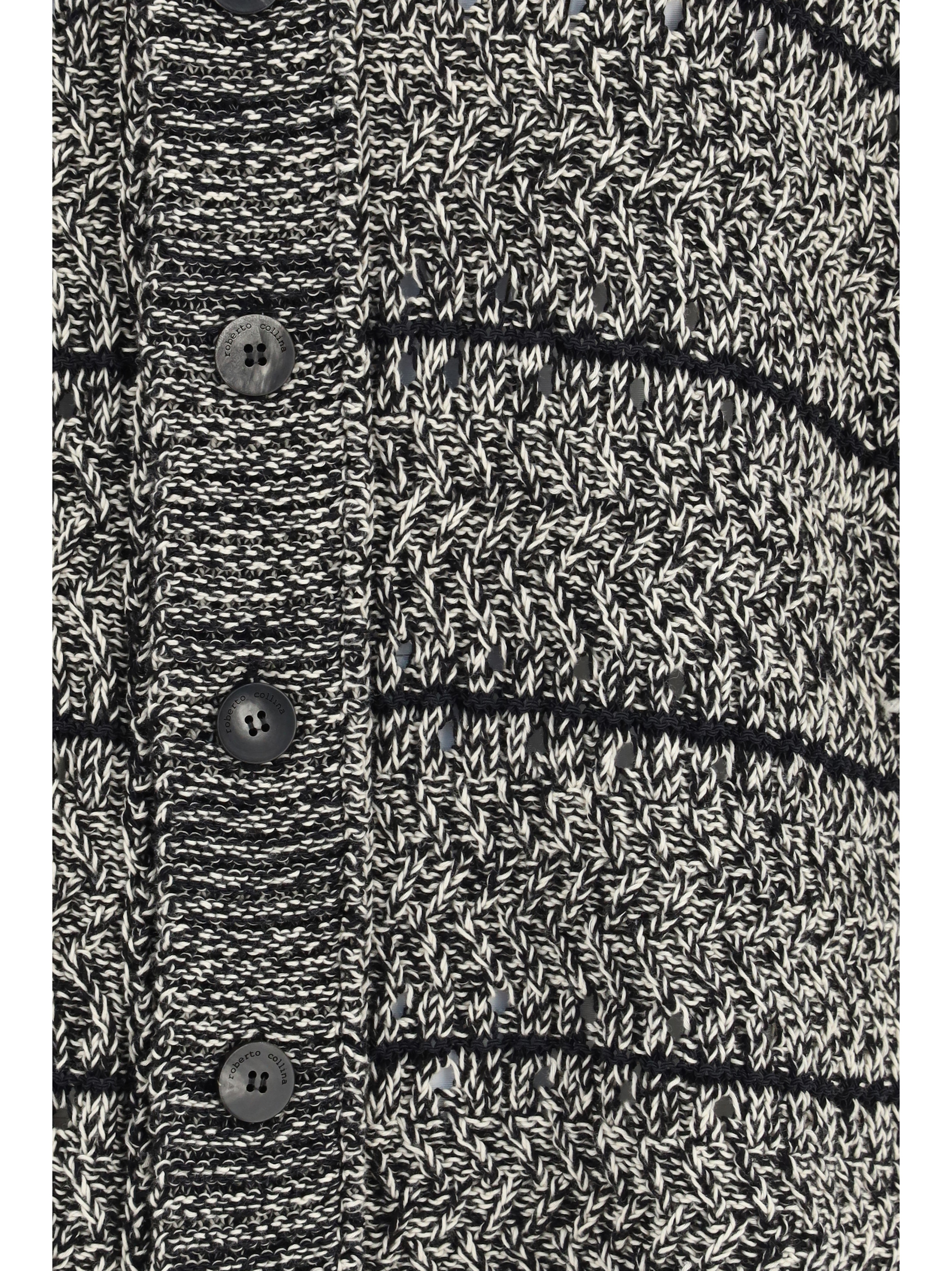 Mouliné texture knit Shirt