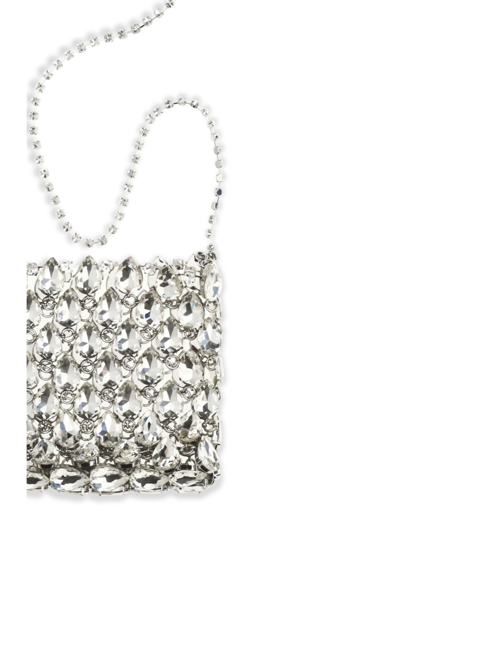Crystal mesh Pouch