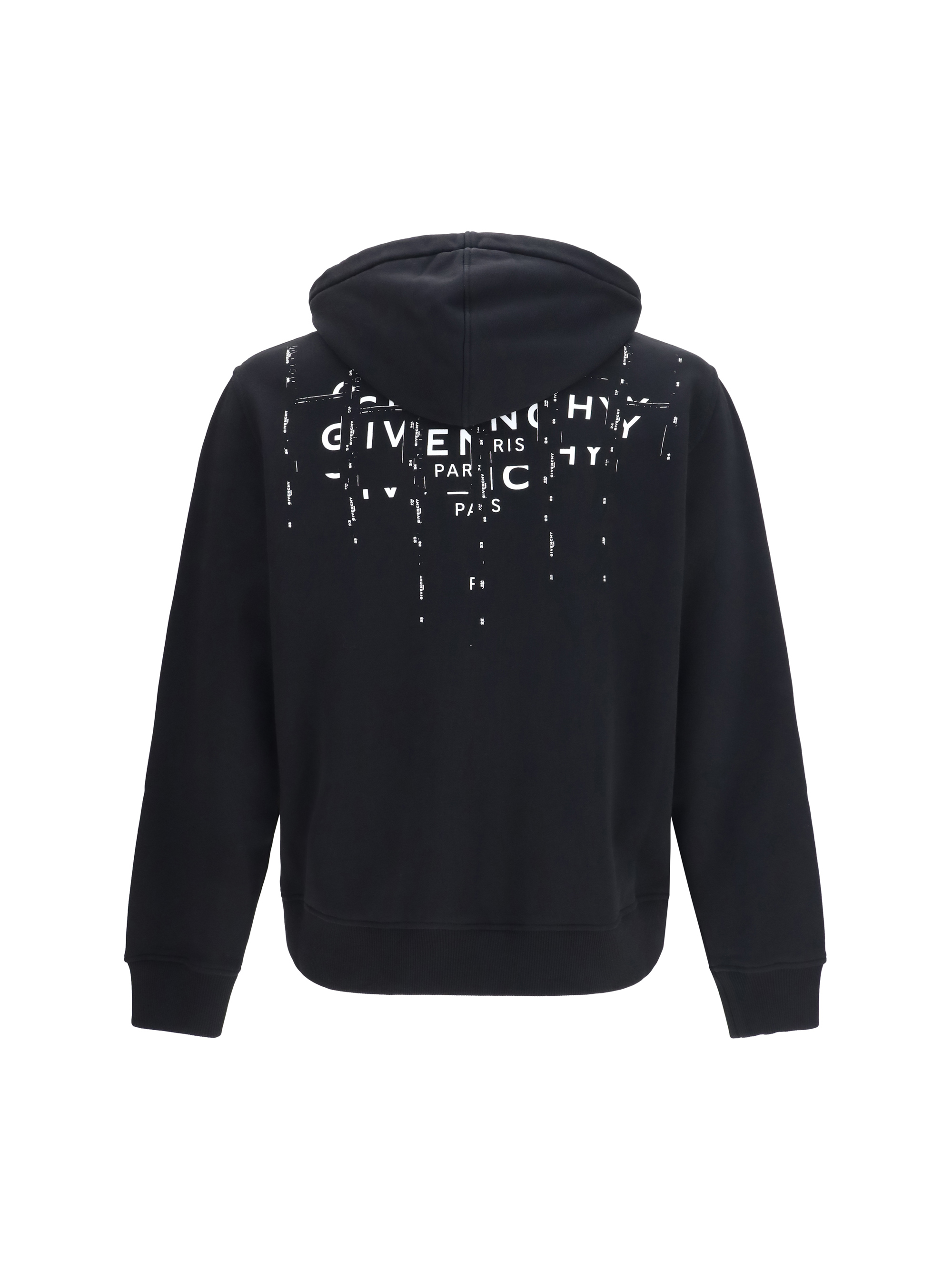 Photographic Negative print fleece zip Hoodie