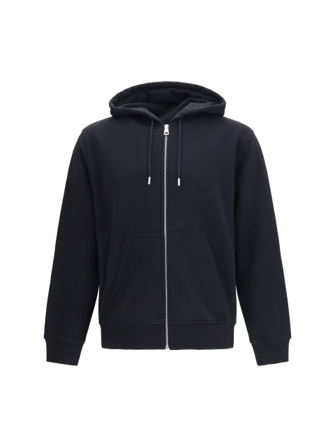 Photographic Negative print fleece zip Hoodie