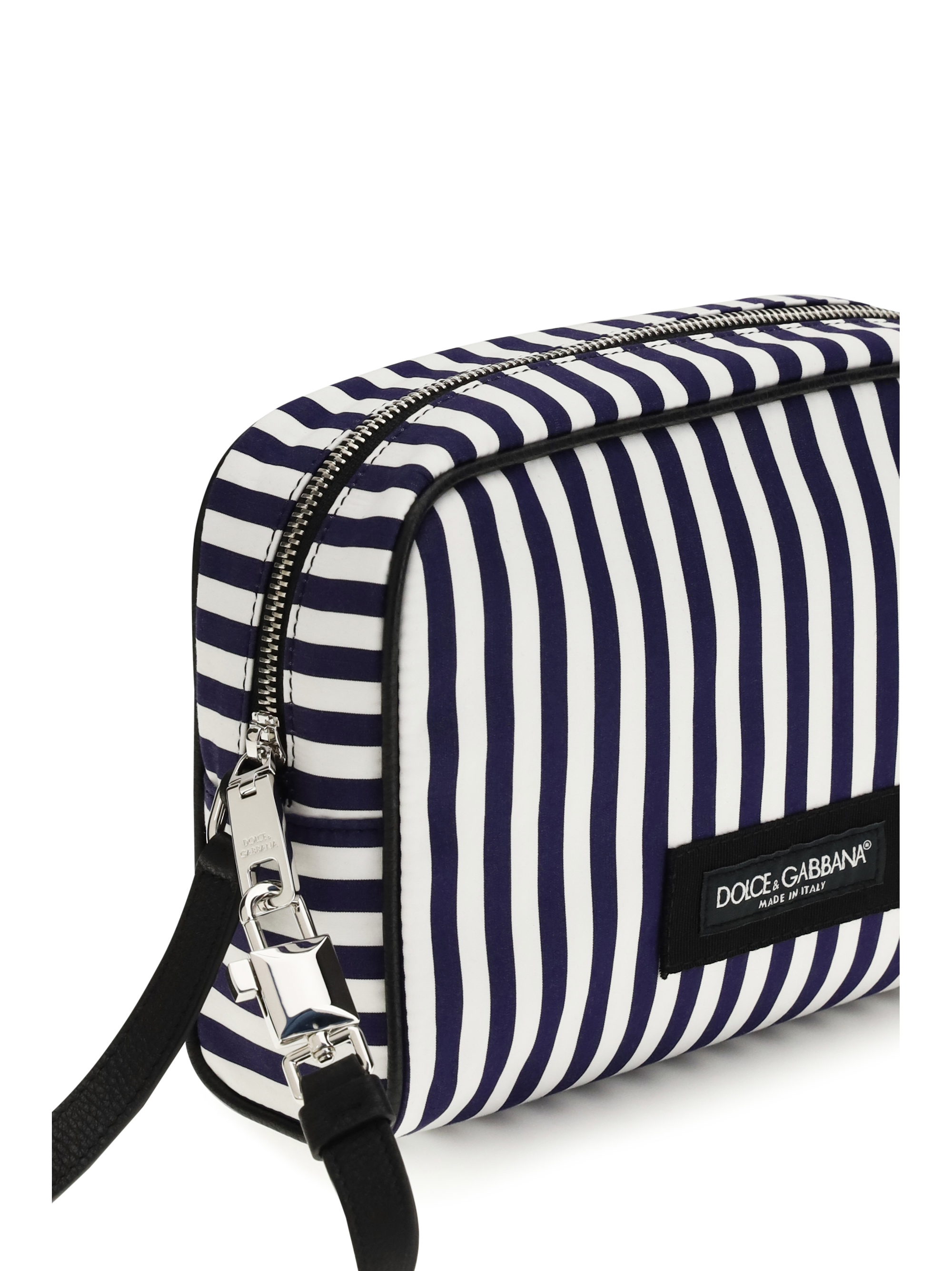 Striped poplin Handbag