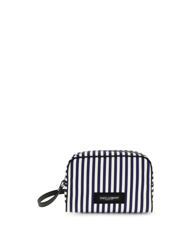 Striped poplin Handbag