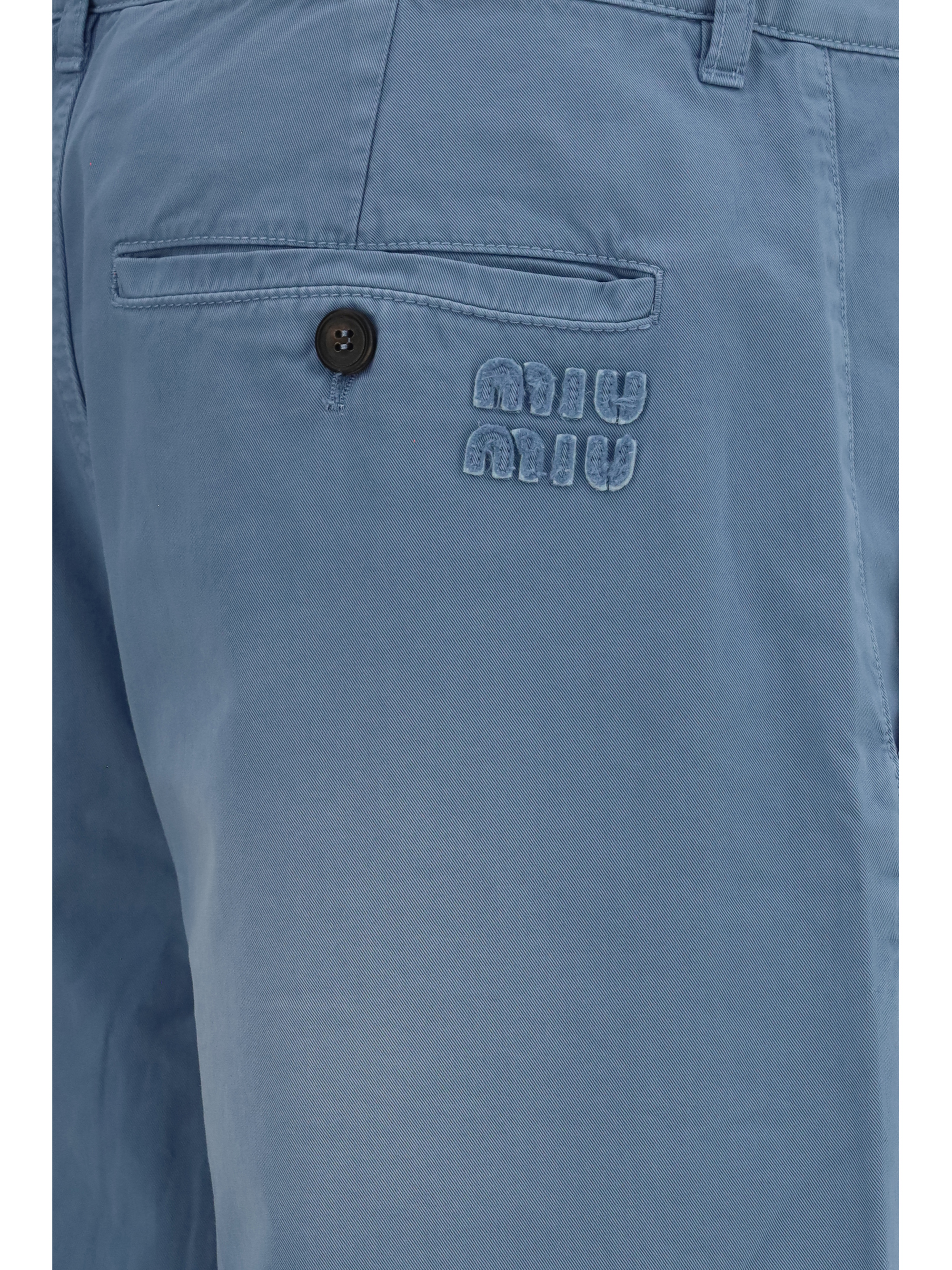 Garment-dyed wide-leg Pants