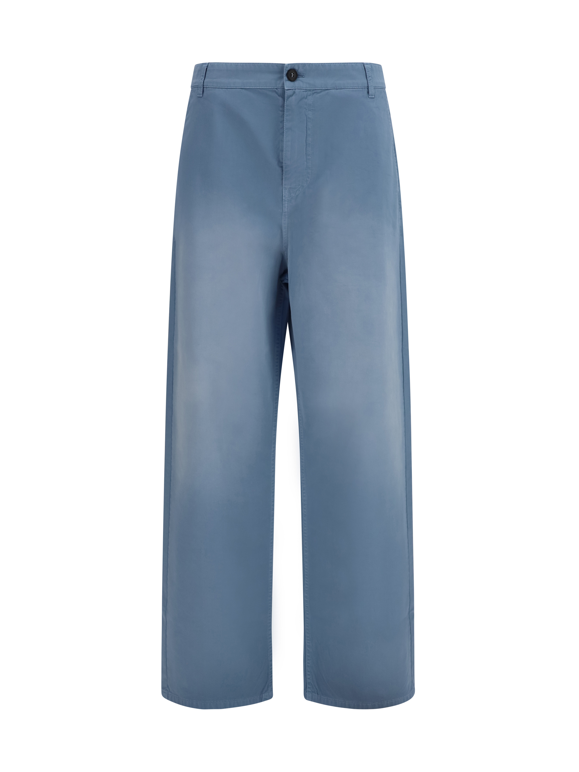Garment-dyed wide-leg Pants