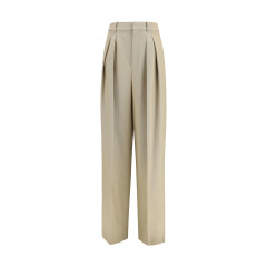 Tailored wool and silk canvas Pants