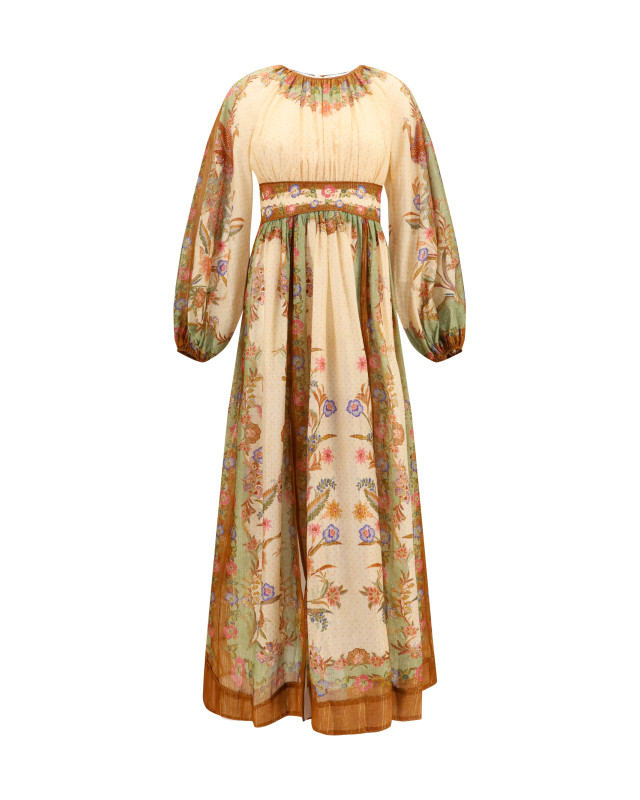 Indra elasticated waist maxi Dress