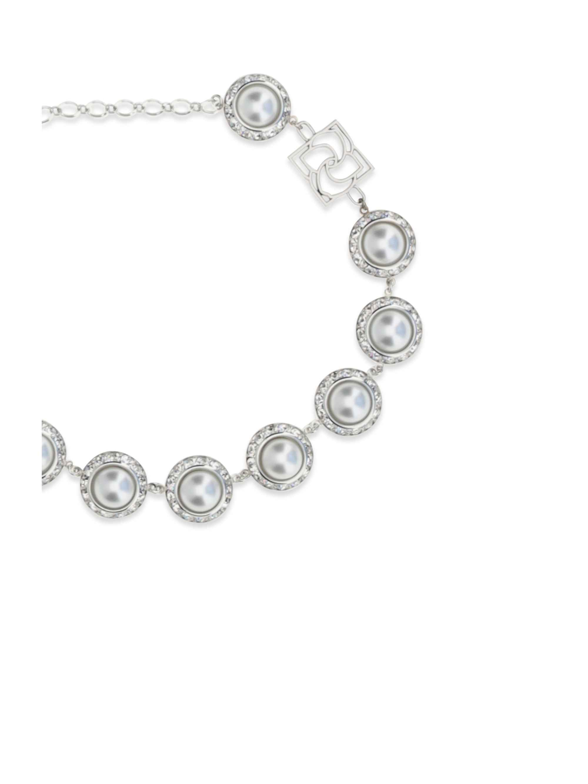 Pearl and crystal Necklace