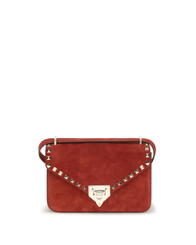 Rockstud mini suede Shoulder Bag