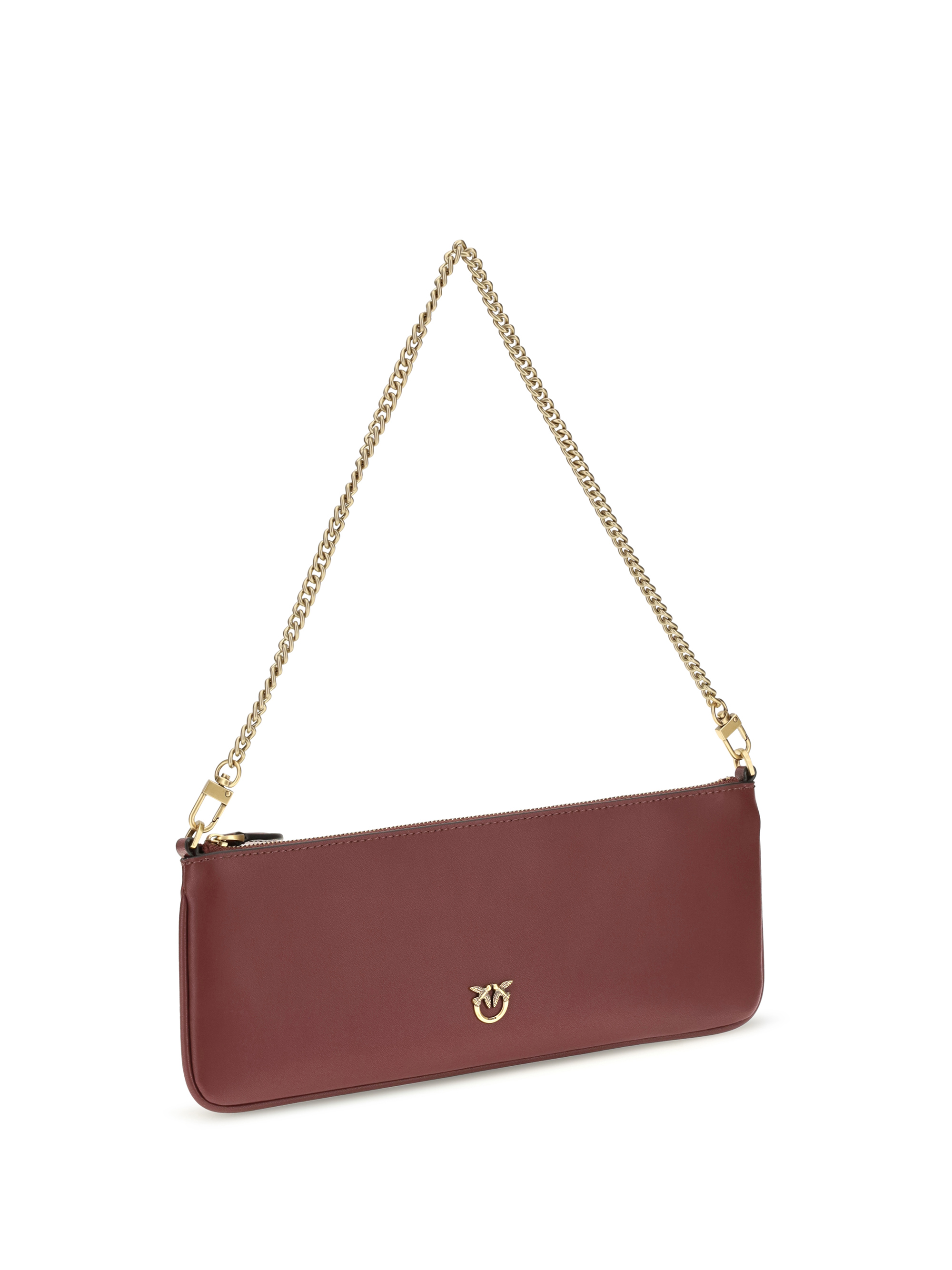Horizontal Flat leather Shoulder Bag