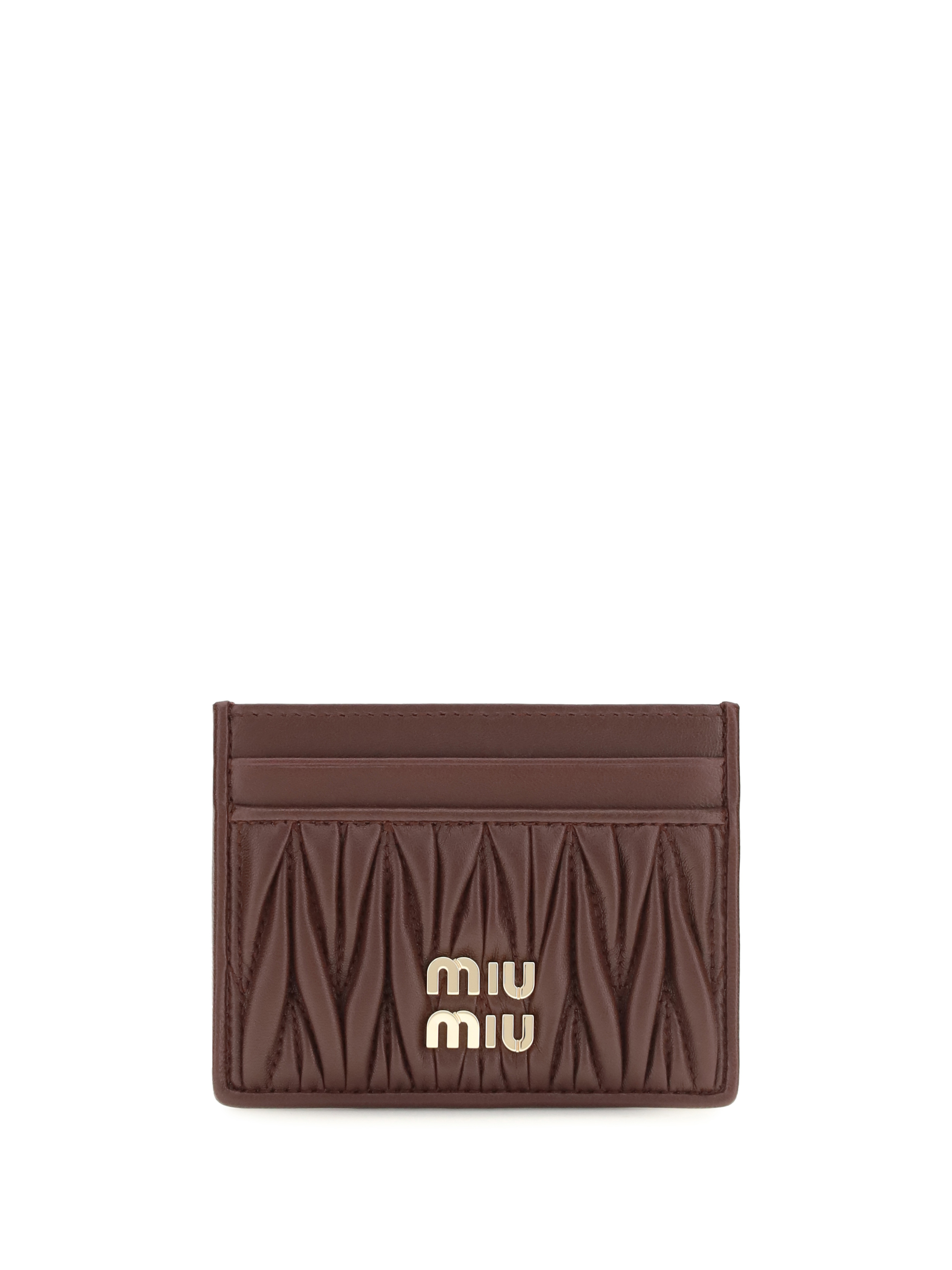 Matelassé nappa leather Card Holder