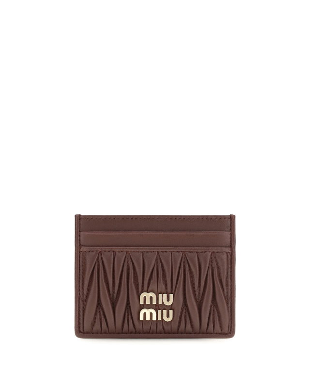 Matelassé nappa leather Card Holder
