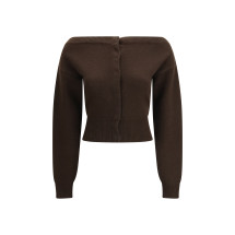 Soft cashmere open-neck shrunken Cardigan