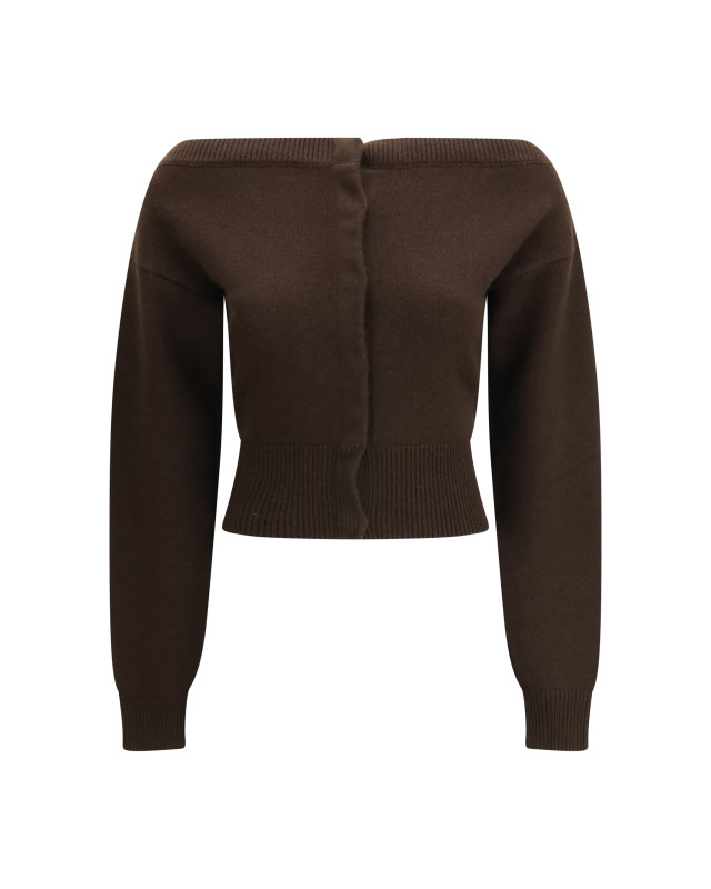 Soft cashmere open-neck shrunken Cardigan