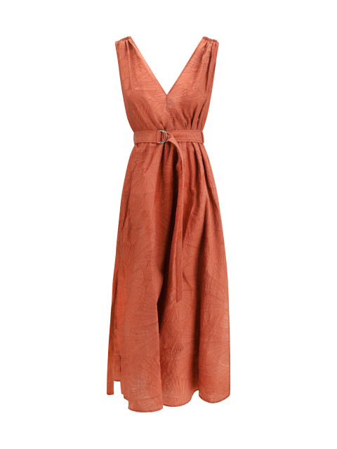 Midi Dress with floral motif