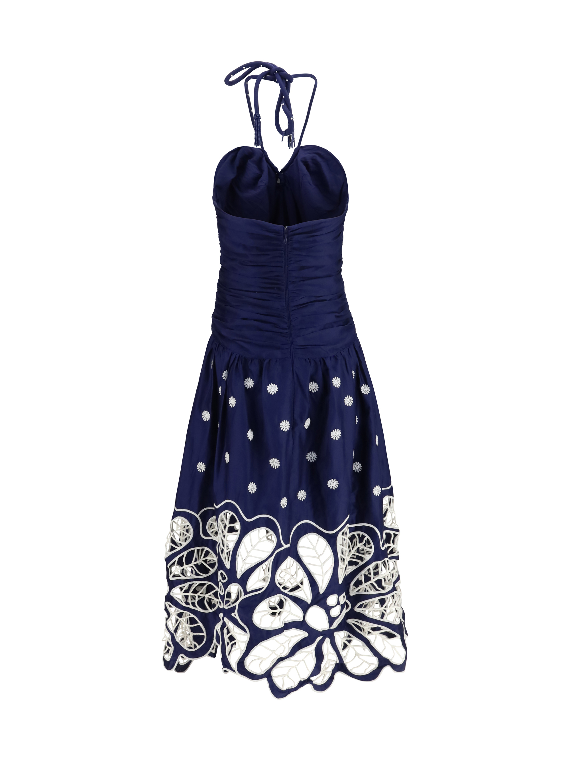 Richelieu embroidered midi Dress
