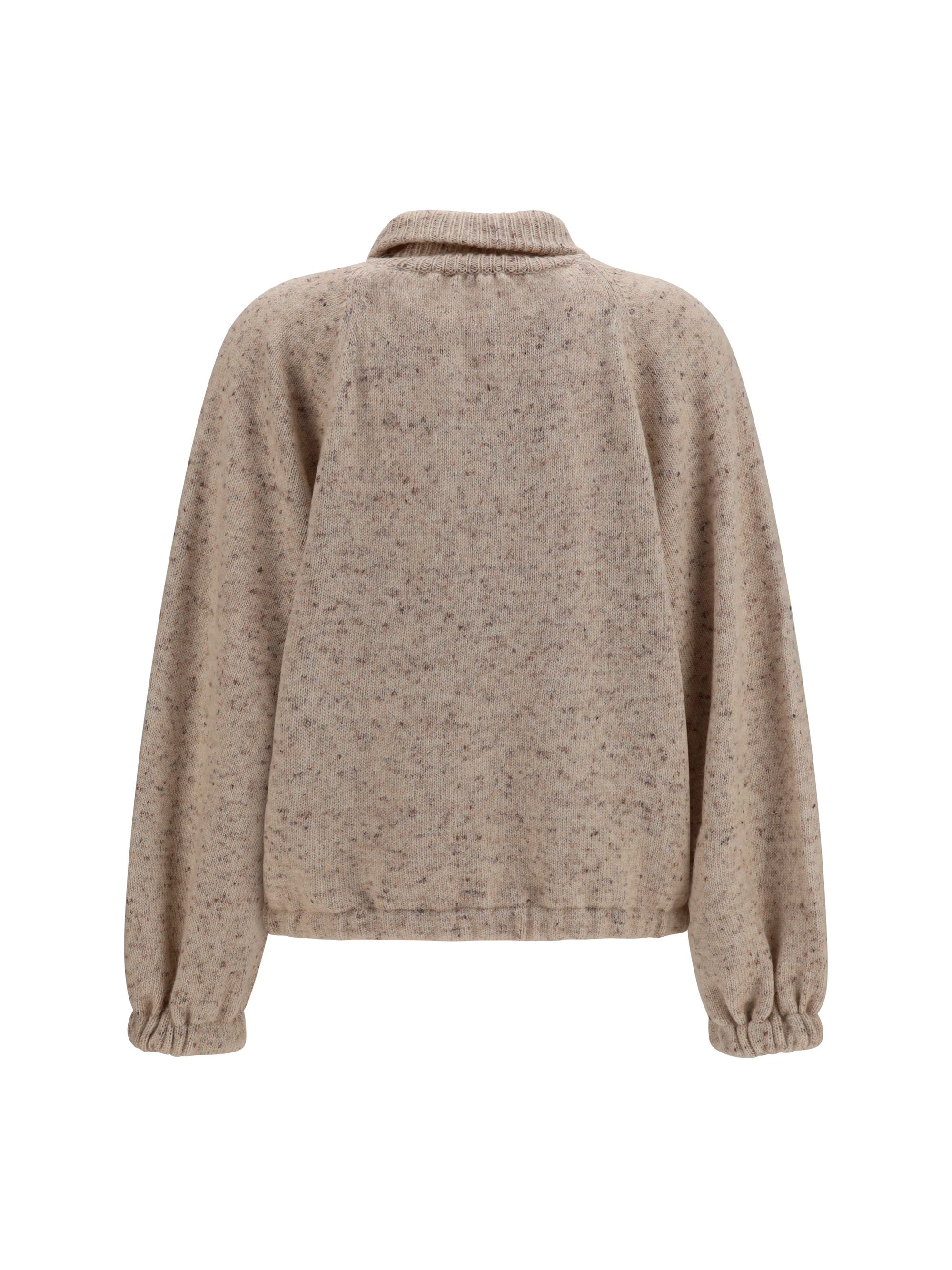 Oversized bouclé yarn Bomber Jacket with lurex
