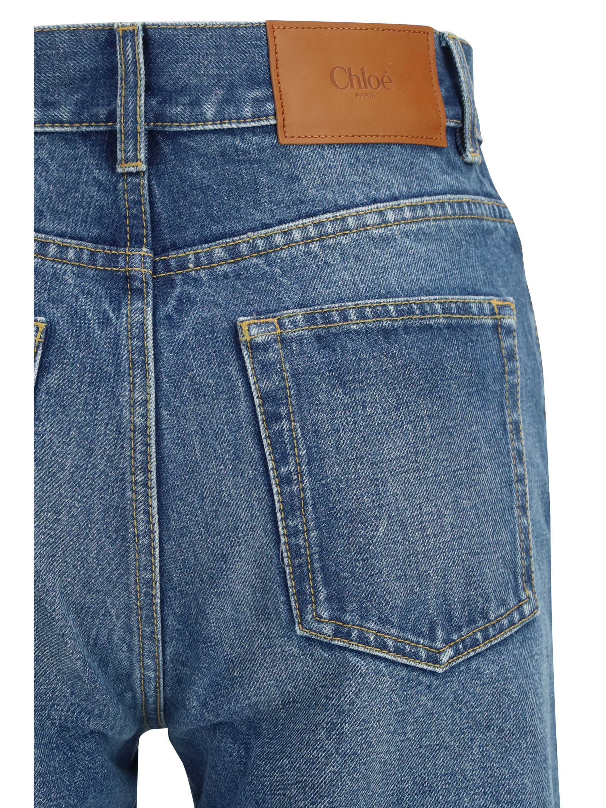 Jeans flared in organic cotton denim