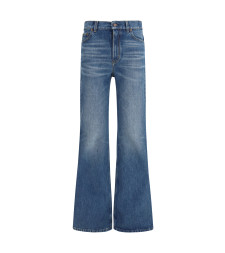 Jeans flared in organic cotton denim