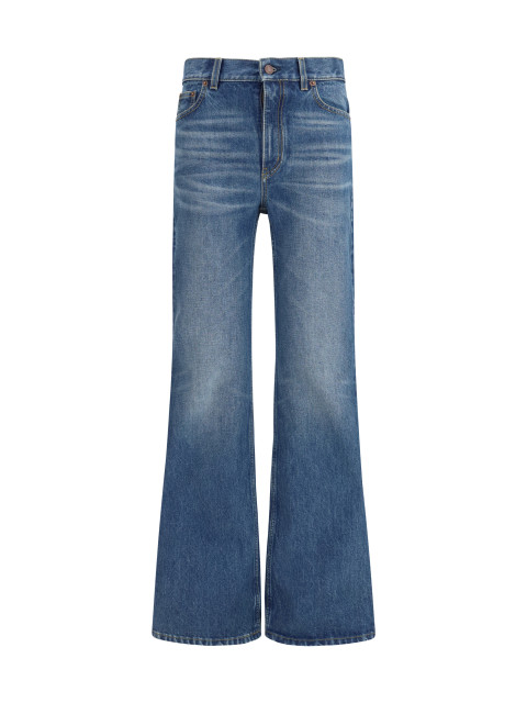 Jeans flared in organic cotton denim