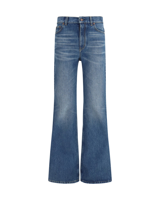 Jeans flared in organic cotton denim