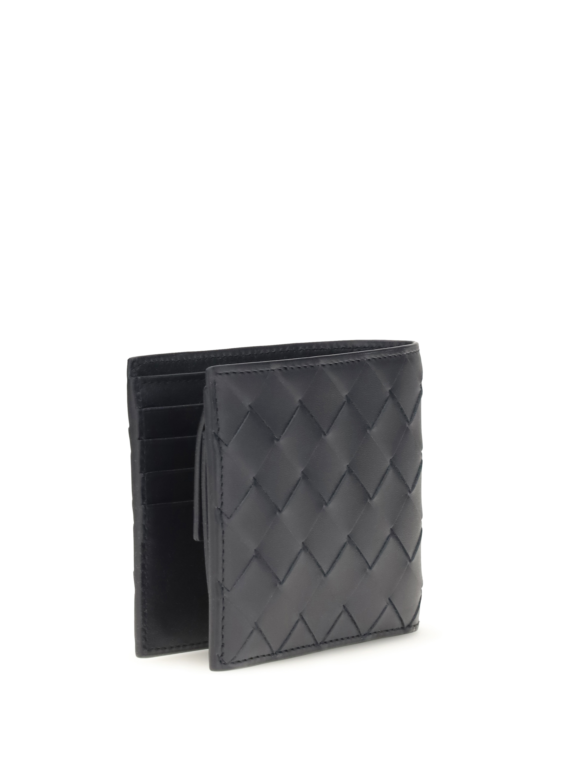 Bifold leather Intrecciato Wallet