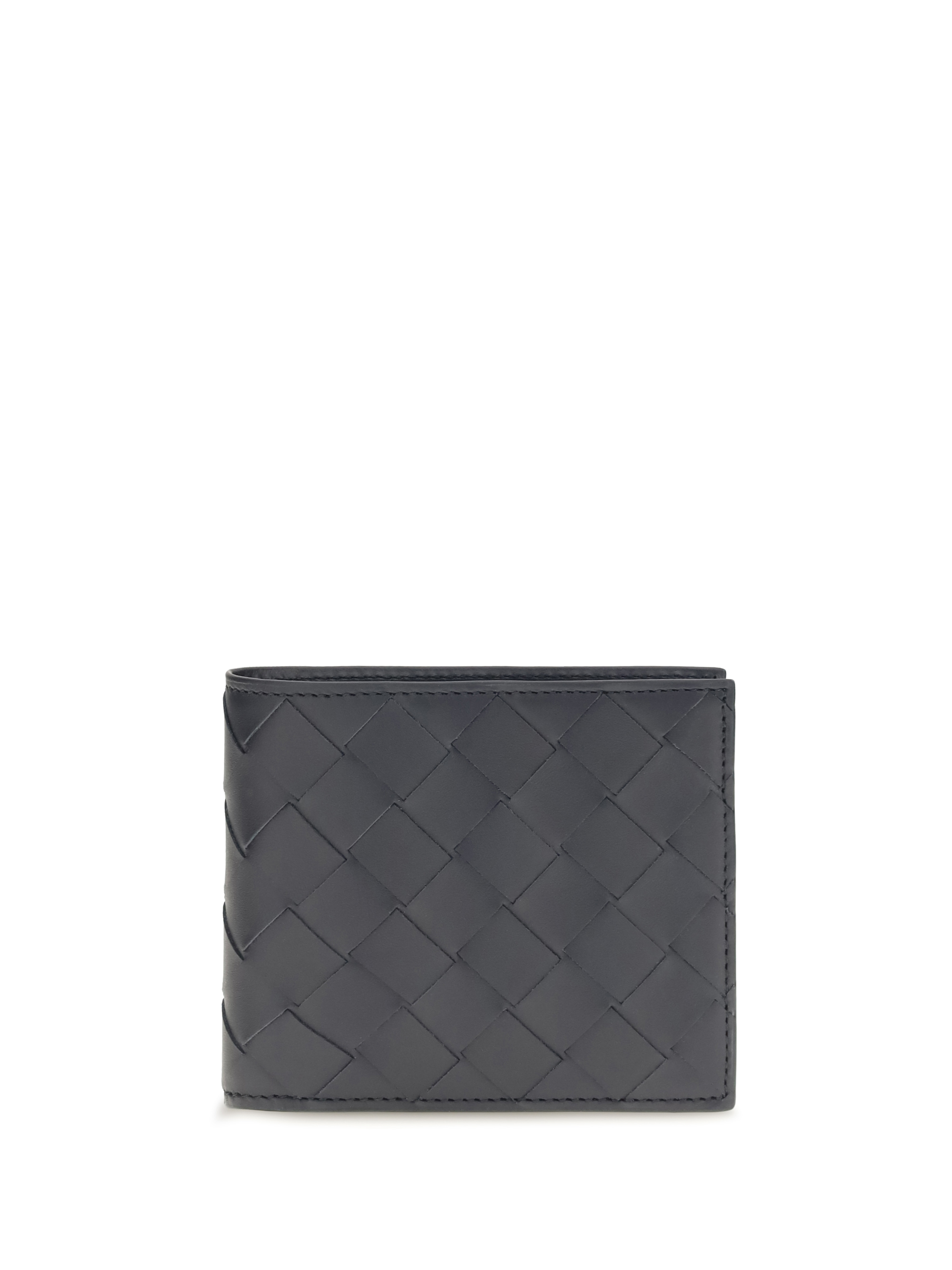 Bifold leather Intrecciato Wallet