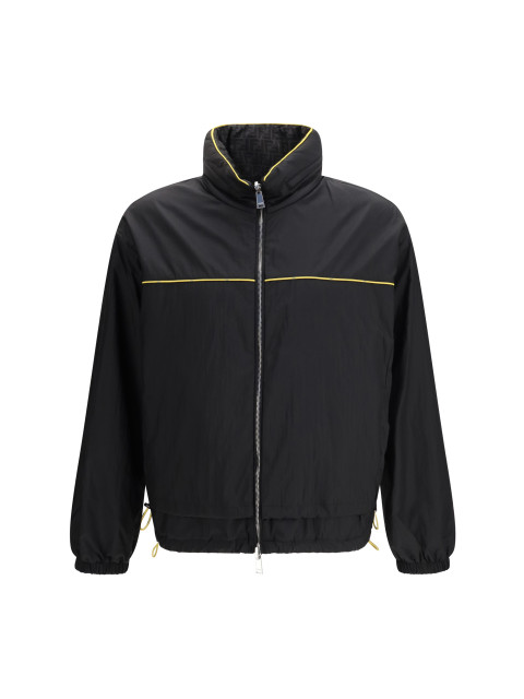 FF jacquard zipped reversible Windbreaker