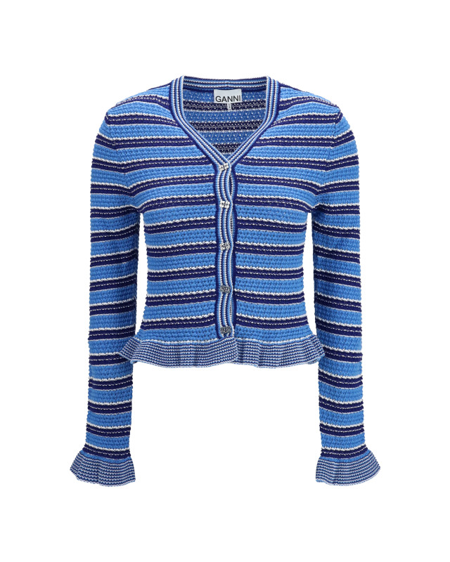 Striped cotton Cardigan