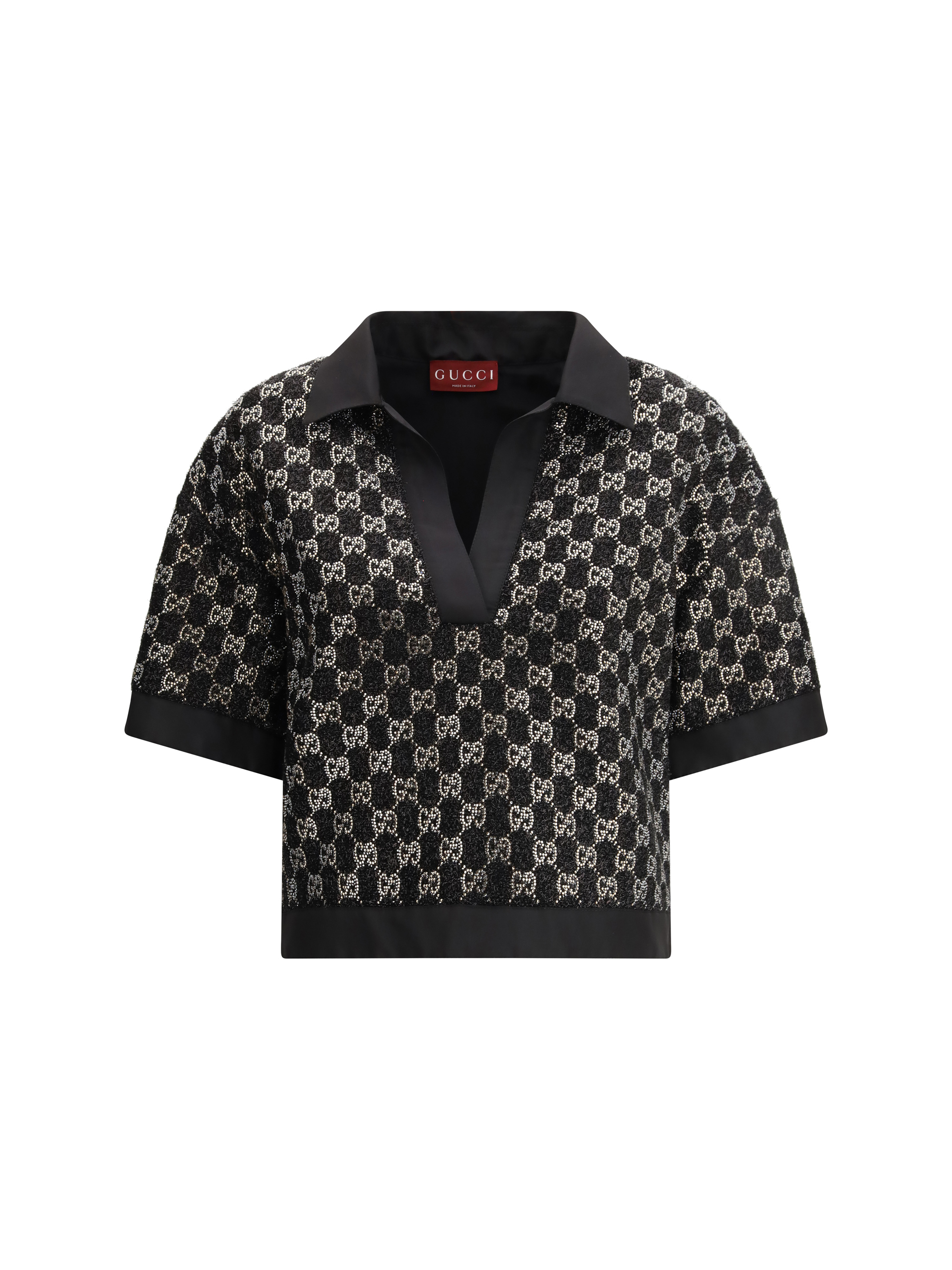 Wool lamé tweed Top